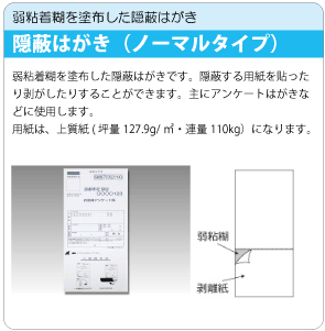 隠蔽はがき（ノーマル）
